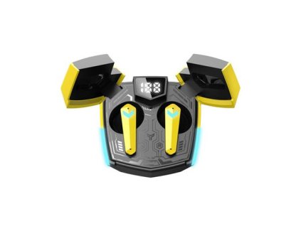Canyon GTWS-2, Doublebee, herné True Wireless Bluetooth slúchadlá do uší, nabíjacia stanica v kazete, žlté