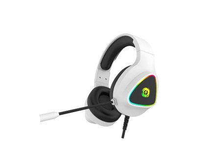 Canyon GH-6, Shadder herný headset, USB / 2x 3.5mm jack, 2m kábel, multicolor RGB podsvietenie, biely