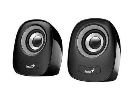 Genius repro SP-Q160, přenosné repro, 2.0, 6W, USB napájení, 3,5mm jack, černo-šedé