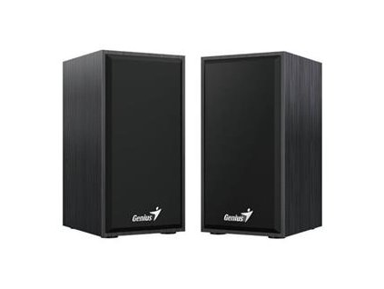 GENIUS repro SP-HF180, 2.0, 6W, USB napájení, 3,5mm jack, dřevěné, černé