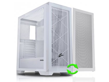EVOLVEO Ptero Q2W, 2x čelný panel: sklo/mriežka,