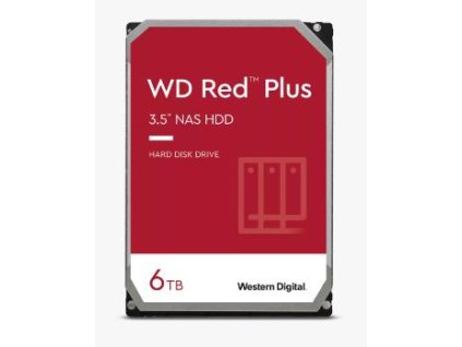 WD Red™ Plus 3,5" HDD 6TB NAS 5400RPM 256MB SATA III 6Gb/s