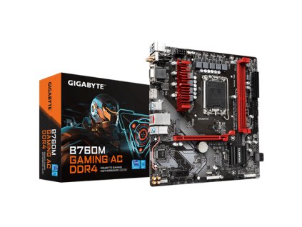 Gigabyte B760M GAMING AC DDR4 , Intel B760, LGA1700, 2xDDR4, mATX