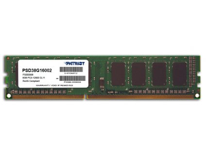 PATRIOT 8GB DDR3-1600MHz CL11 1.5V