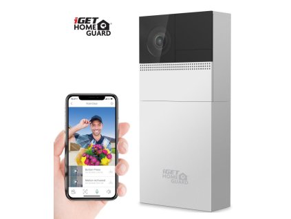 iGET HOMEGUARD HGBVD853 - WiFi batériový videozvonček, FullHD, obojsmerný zvuk, PIR senzor, 6700 mAh
