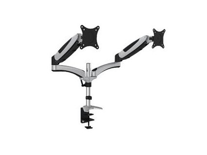 Digitus VESA dvojitý svorkový stolní stojan, 69cm (27") plně flexibilní, 8kg