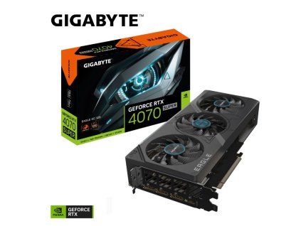 GIGABYTE VGA NVIDIA GeForce RTX 4070 SUPER EAGLE OC 12G, 12G GDDR6X, 3xDP, 1xHDMI