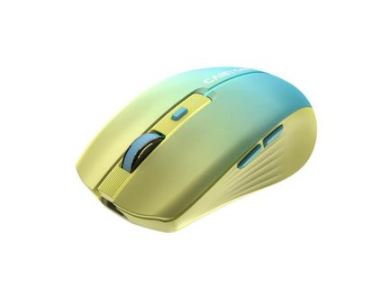 Canyon MW-44, 2v1 bezdrôtová optická myš Bluetooth / Wireless 800/1200/1600 DPI, 8 tlač, 7 LED, akumulátor, USB-C