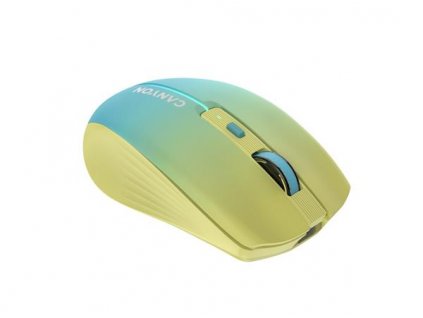 Canyon MW-44, 2v1 bezdrôtová optická myš Bluetooth / Wireless 800/1200/1600 DPI, 8 tlač, 7 LED, akumulátor, USB-C