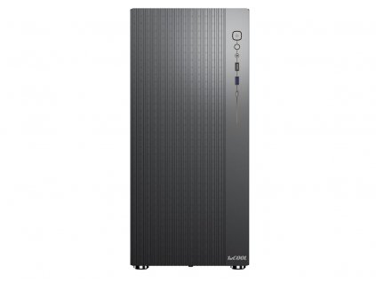 1stCOOL G4 transparent, skrinka ATX, USB3.0, USB-C, 2x ventilátor, čierna
