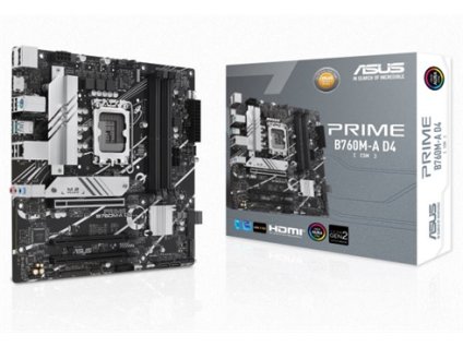 ASUS PRIME B760M-A D4-CSM, Intel B760, LGA1700, 4xDDR4, mATX