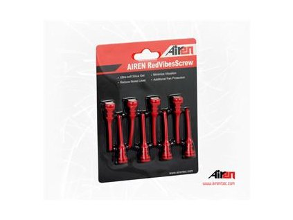 AIREN RedVibes Screw (8pcs Red color pack)