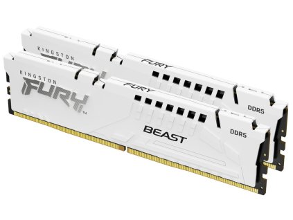 KINGSTON DIMM DDR5 32GB (Kit of 2) 6000MT/s CL30 ECC FURY Beast XMP Bílá
