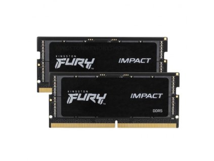 Kingston FURY Impact/SO-DIMM DDR5/32GB/6400MHz/CL38/2x16GB/Black