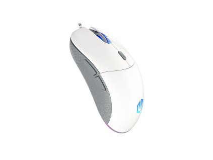 Endorfy GEM/Herná/Optická/Pre pravákov/8 000 DPI/Drôtové USB-A/Biela