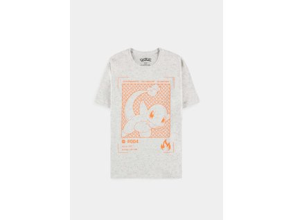 Pokémon - Neppy Charmander - Men's Short Sleeved T-shirt (Barva Grey, Velikost 2XL)