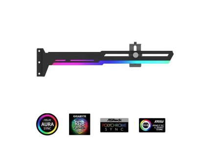 1stCOOL GPU Holder ARGB - držiak VGA kovový nastaviteľný čierny