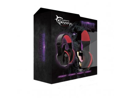 WHITE SHARK GHS-1641 PANTHER BLACK/RED herný headset