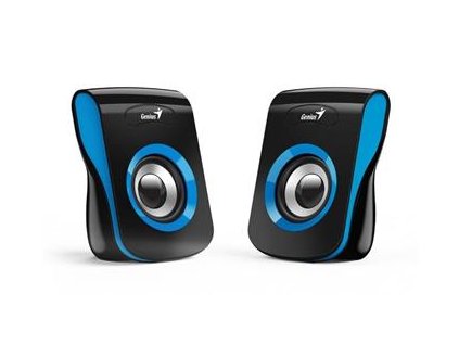 GENIUS repro SP-Q180, 2.0, 6W, USB napájení, 3,5mm jack, černo-modré