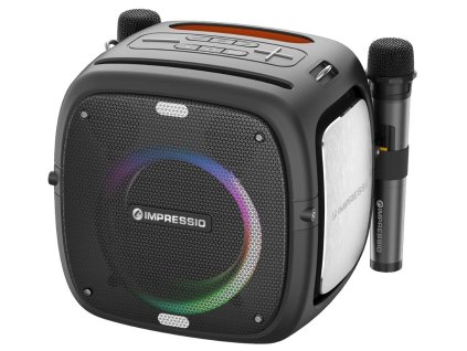 C-TECH repro Impressio Qubis, Party, 80W, 2x Mikrofón
