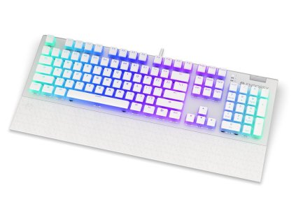 Endorfy Omnis Pudding Red/Drôtové USB-A/US layout/Biela