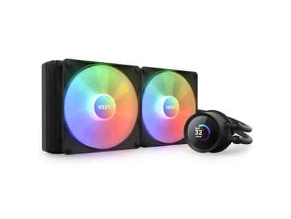 NZXT AIO liquid cooler CPU Kraken 280 RGB / 2x140mm fan / 4-pin PWM / LCD display / black