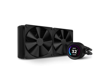 NZXT AIO liquid cooler CPU Kraken 280 ELITE / 2x140mm fan / 4-pin PWM / LCD display / black