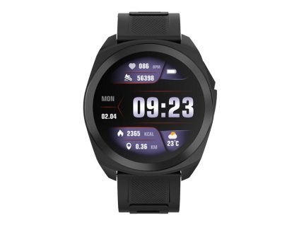 Canyon SW-83, Maverick, smart hodinky, GPS, BT, fareb. LCD displej 1.32´´, vodotes. IP68, 128 športov, čierne