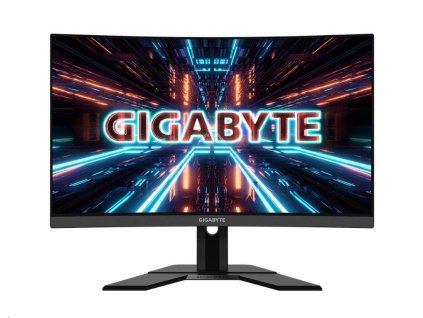 GIGABYTE LCD - 27" herný monitor G27QC A, 2560x1440 QHD, 250cd/m2, 1ms, 2xHDMI 2.0, 2xDP 1.2, krivka, VA, 165 Hz