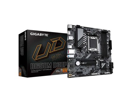 GIGABYTE MB Sc AM5 B650M D3HP, AMD B650, 4xDDR5, 2xDP, 1xHDMI, mATX