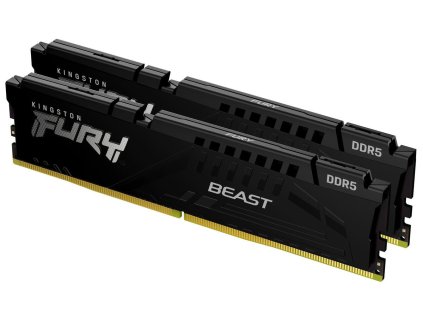 KINGSTON DIMM DDR5 32GB (Kit of 2) 6000MT/s CL30 ECC FURY Beast EXPO Černá