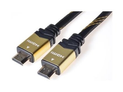 PremiumCord GOLD HDMI + Ethernet kábel, zlac., 5m
