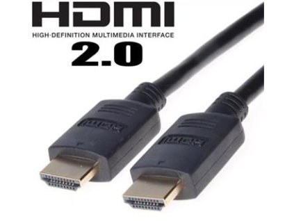 PremiumCord HDMI 2.0 High Speed + Ethernet kabel, zlacené konektory, 5m