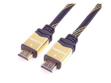 PremiumCord HDMI 2.0 High Speed + Ethernet kabel HQ, zlacené konektory, 2m