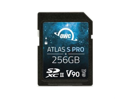 OWC 256GB Atlas S Pro SDXC UHS-II V90 Media Card