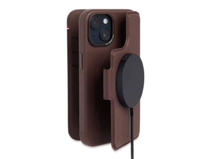 Decoded puzdro Leather Detachable Wallet MagSafe pre iPhone 14 Plus - Brown