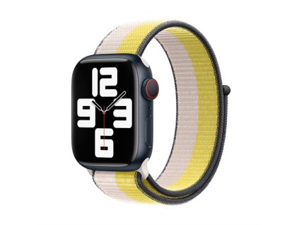 Devia remienok Nylon Braided Two-Tone Loop pre Apple Watch 40/41/42mm - Oat Milk