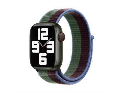 Devia remienok Nylon Braided Two-Tone Loop pre Apple Watch 40/41/42mm - Eucalyptus Green