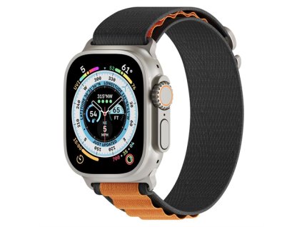 Next One remienok Adventure Loop pre Apple Watch 44/45/49mm - Black/Orange