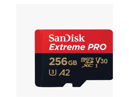 SanDisk Extreme PRO/micro SDXC/256GB/200MBps/UHS-I U3 / Class 10/+ Adaptér