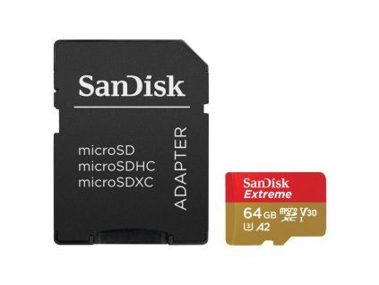SanDisk Extreme SDXC 64GB 170MB/s V30 + ada