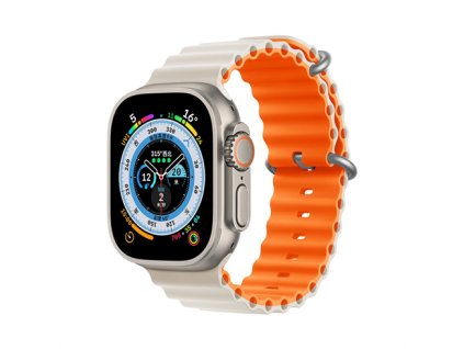 Devia remienok Deluxe Series Sport6 Silicone Two-tone Band 40/41mm - Starlight/Orange