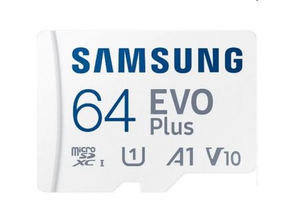 Samsung EVO Plus microSDXC 64GB, 130MB/s, UHS-I U1, Class 10, +adaptér