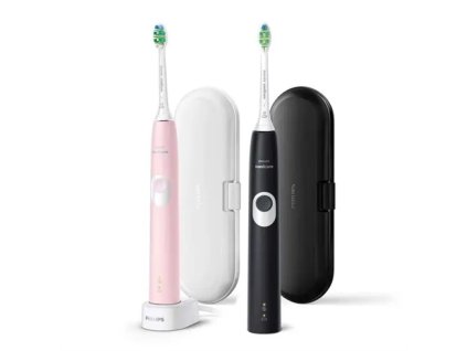 Philips Sonicare ProtectiveClean HX6800/35, 4300 Series, Čierna a Ružová 1+1 Sonická elektrická zubná kefka