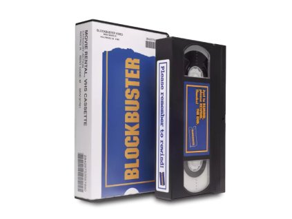 blockbusterR mini vhs cassette switch game case