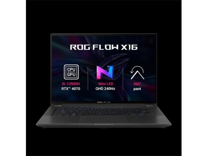 ASUS ROG Flow X16, i9-13900H, 32GB, 1TB SSD, RTX4070, 16" QHD+ 16:10, Win11H, Off Black