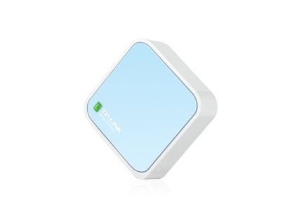 TP-LINK TL-WR802N N300 Nano Pocket Wi-Fi Router, 300Mbps at 2.4GHz, 2 internal antennas, 1 Ethernet Port