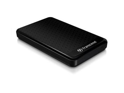 TRANSCEND 1TB StoreJet 25A3, 2.5”, USB 3.0 (3.1 Gen 1) Stylový externí odolný hard disk, černý se vzorem