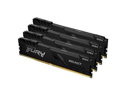 KINGSTON 32GB 3600MT/s DDR4 CL17 DIMM (Kit of 4) FURY Beast Black