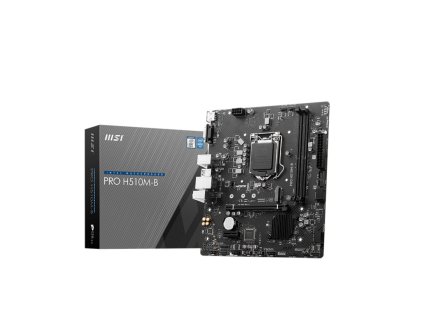 MSI MB Sc LGA1200 PRO H510M-B, Intel H470, 2xDDR4, 1xHDMI, 1xVGA, mATX